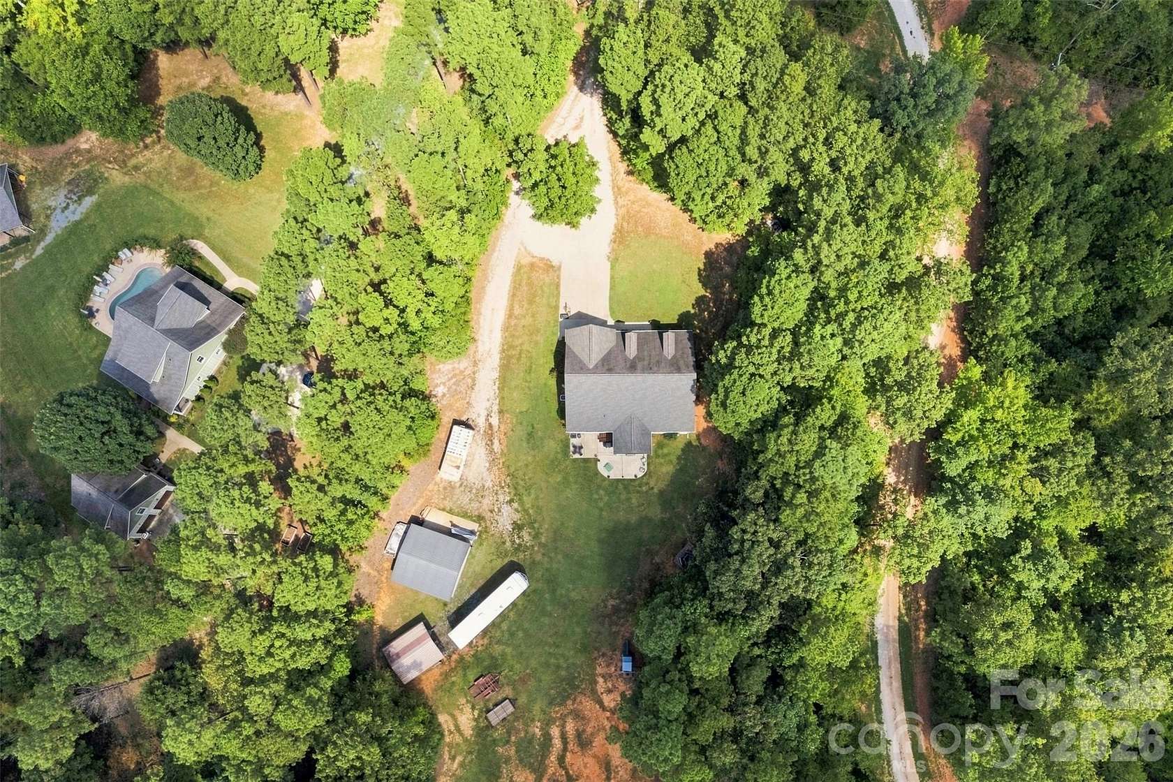 8.7 Acres of Land with Home for Sale in Sharon, South Carolina