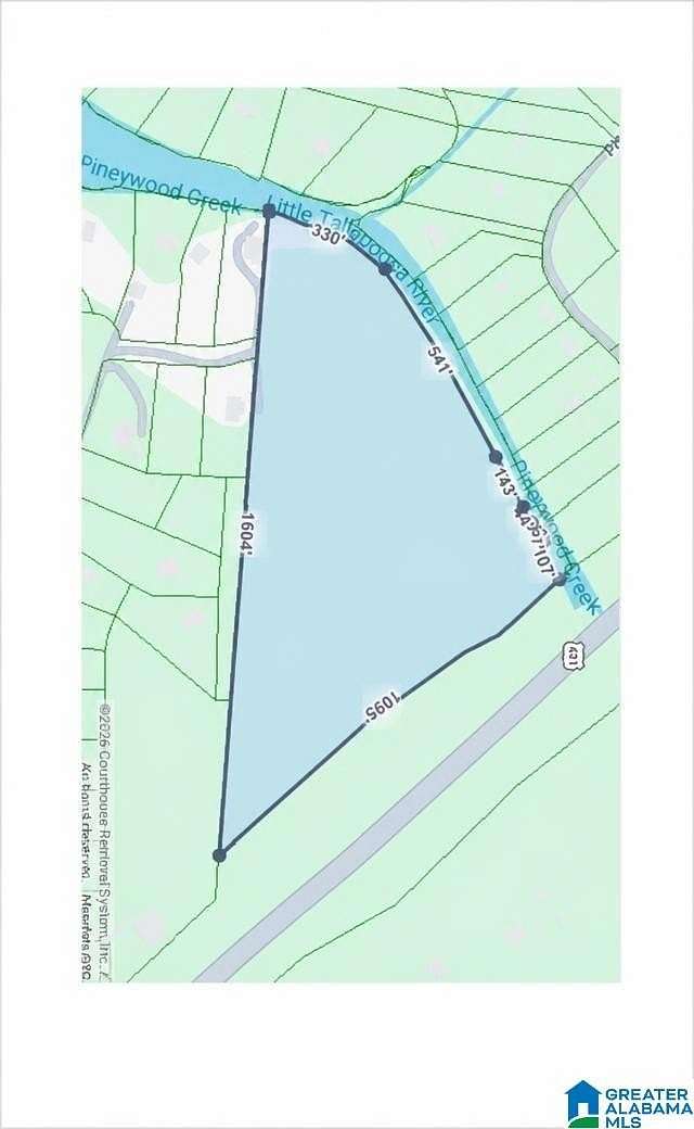18.3 Acres of Recreational Land for Sale in Wedowee, Alabama