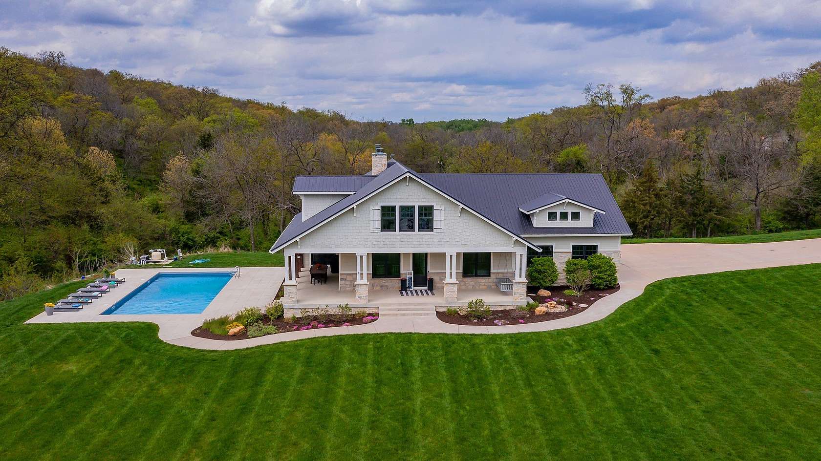 8.76 Acres of Land with Home for Sale in Booneville, Iowa