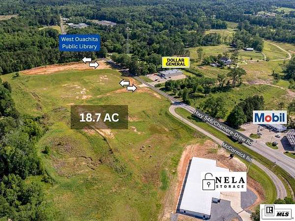 18.7 Acres of Mixed-Use Land for Sale in West Monroe, Louisiana