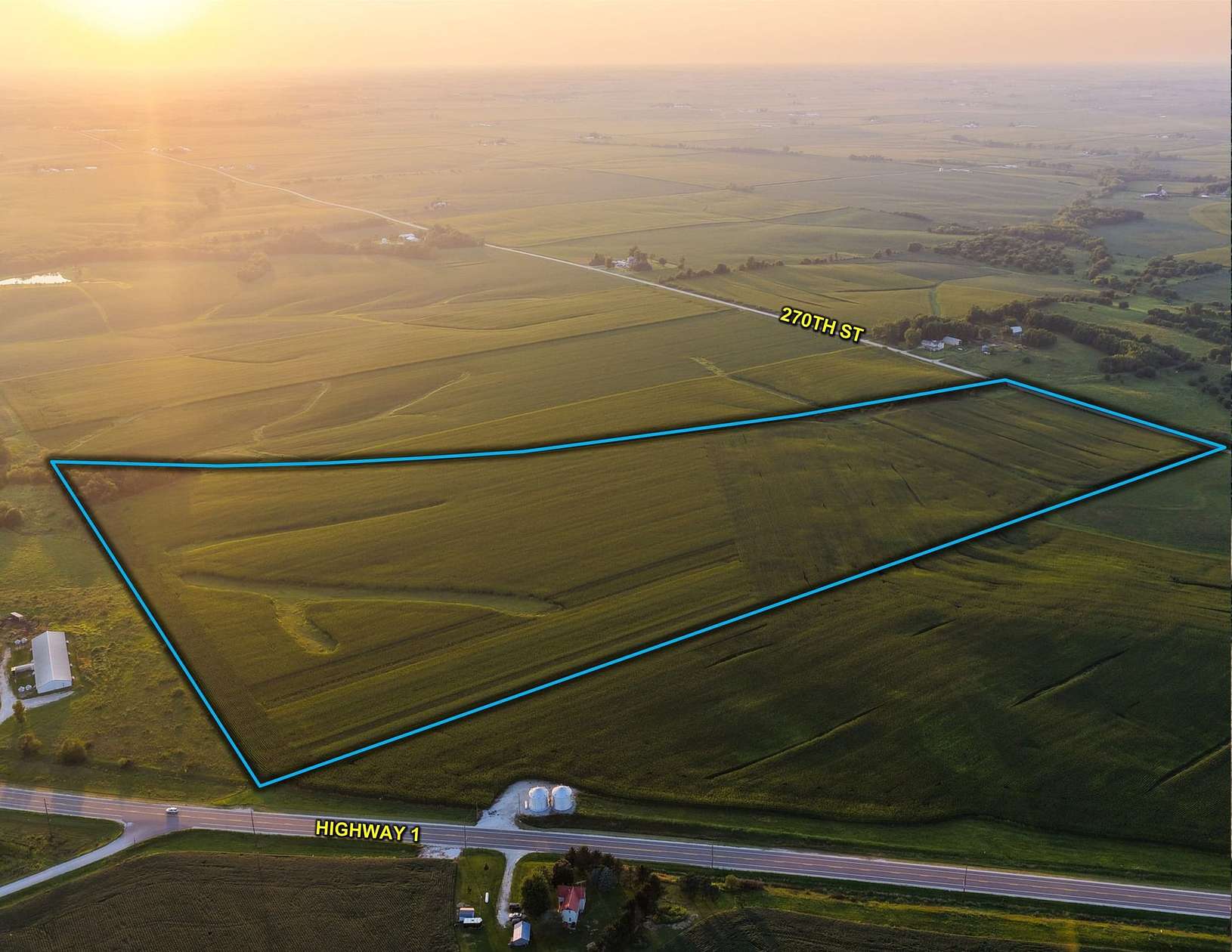 61 Acres of Land for Auction in Washington, Iowa