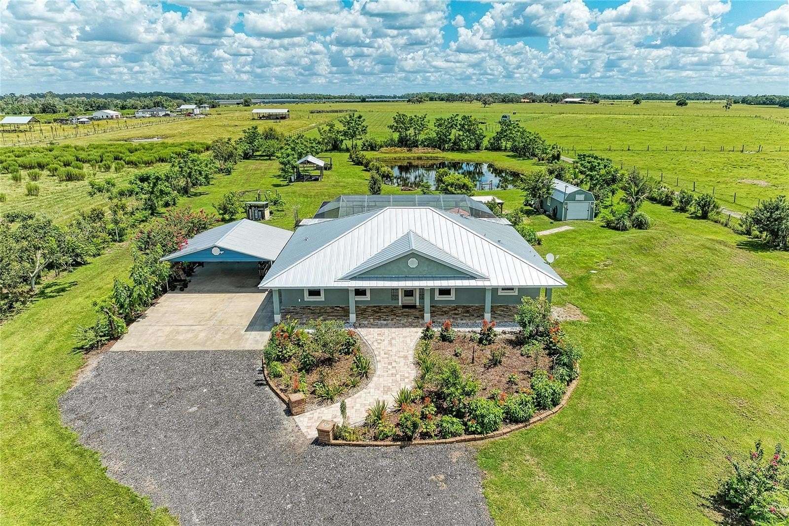 5.1 Acres of Land with Home for Sale in Myakka City, Florida
