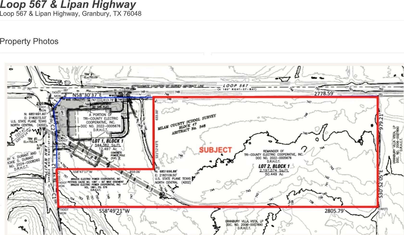 50.5 Acres of Mixed-Use Land for Sale in Granbury, Texas