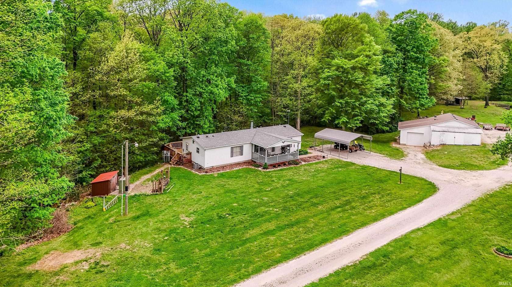 7.12 Acres of Land with Home for Sale in Brazil, Indiana
