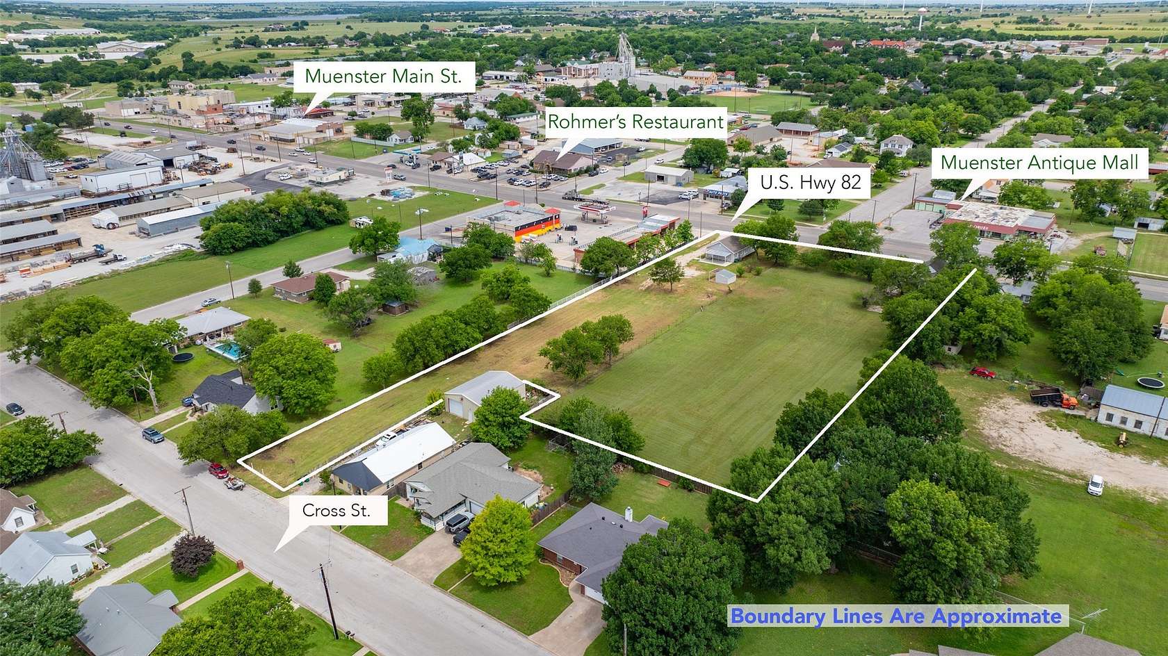 2.68 Acres of Improved Mixed-Use Land for Sale in Muenster, Texas