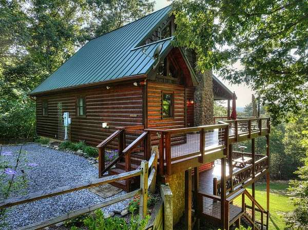 3.82 Acres of Land with Home for Sale in Mineral Bluff, Georgia