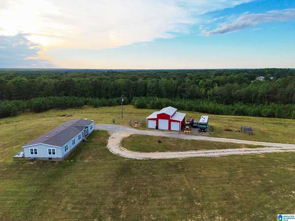 130 Acres of Agricultural Land with Home for Sale in Jemison, Alabama