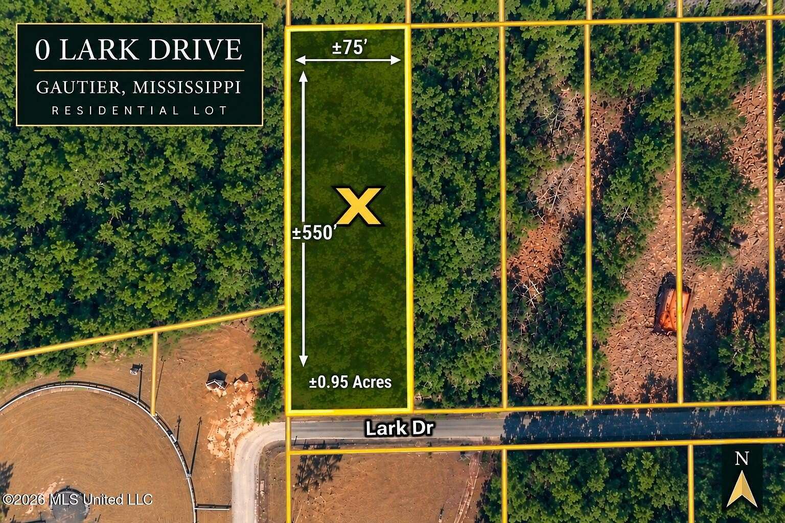 0.95 Acres of Residential Land for Sale in Gautier, Mississippi