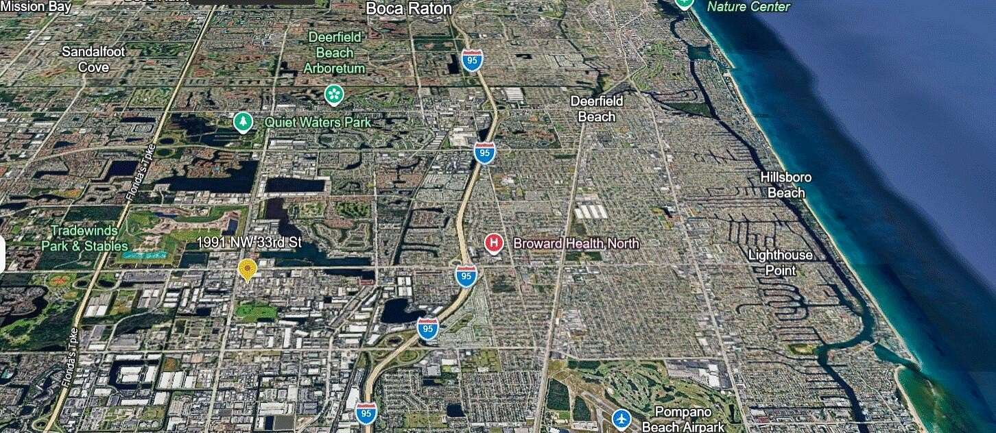0.3 Acres of Commercial Land for Lease in Pompano Beach, Florida