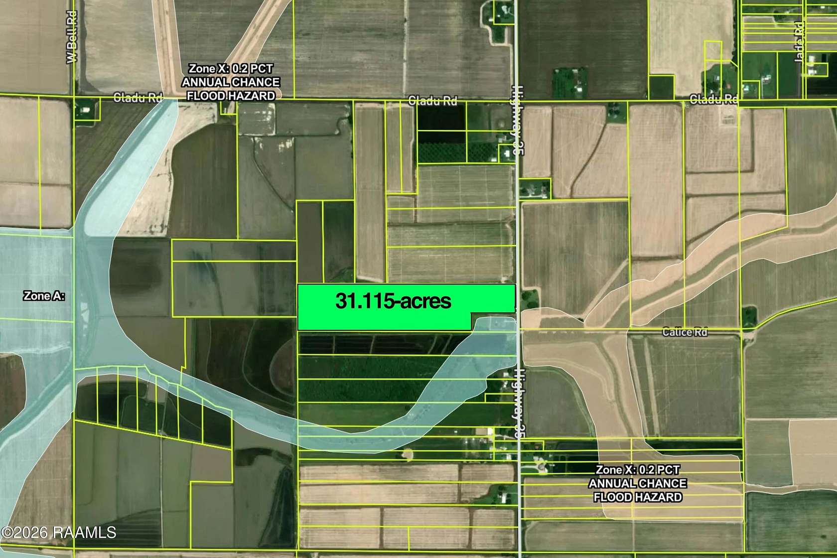31.1 Acres of Land for Sale in Kaplan, Louisiana