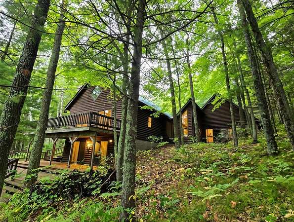 11.4 Acres of Land with Home for Sale in Lake Tomahawk, Wisconsin