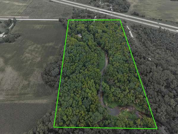 18.5 Acres of Recreational Land with Home for Sale in La Porte City, Iowa