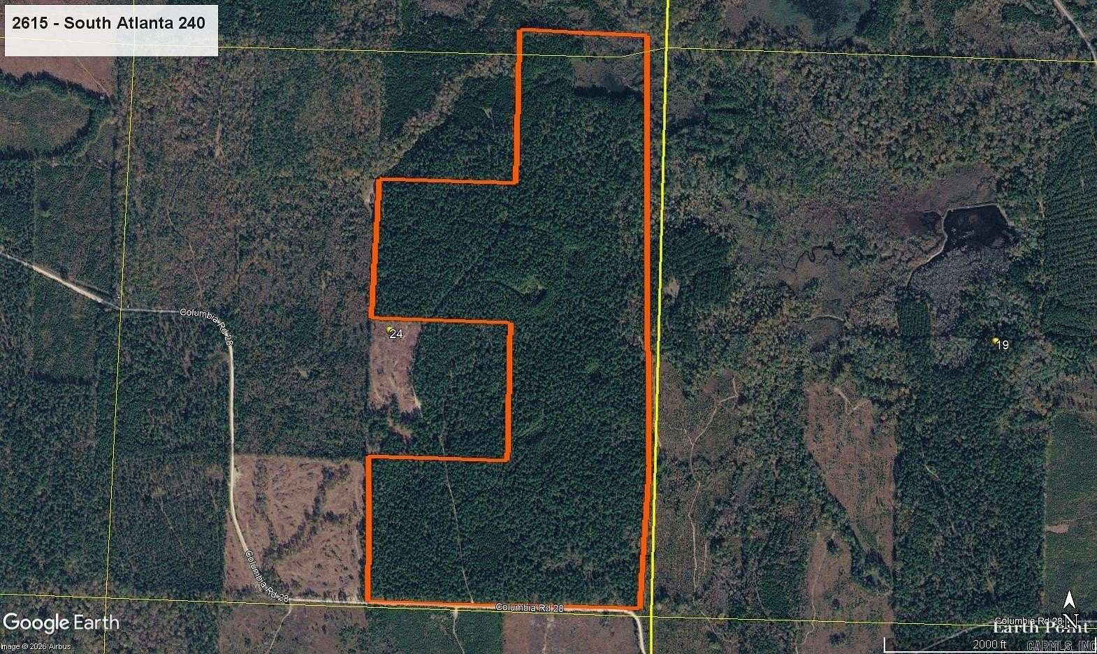 240 Acres of Recreational Land for Auction in Emerson, Arkansas