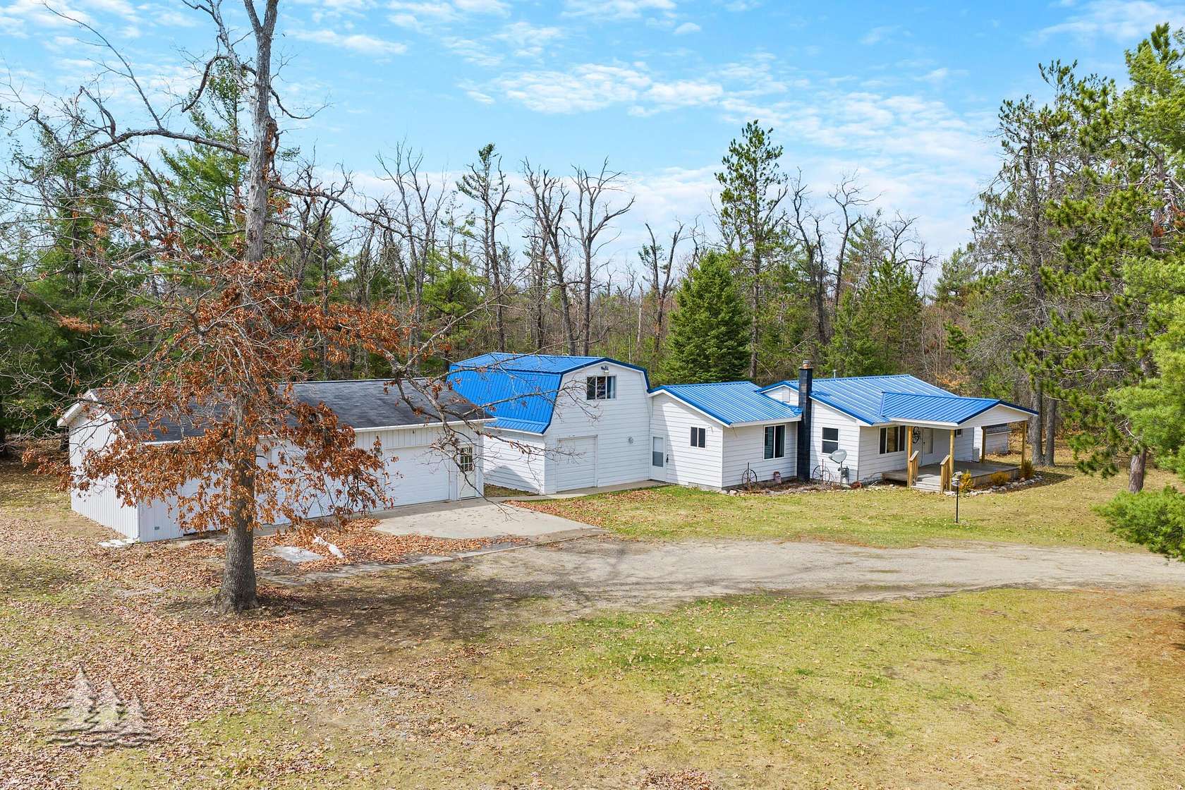 10 Acres of Recreational Land with Home for Sale in Lewiston, Michigan