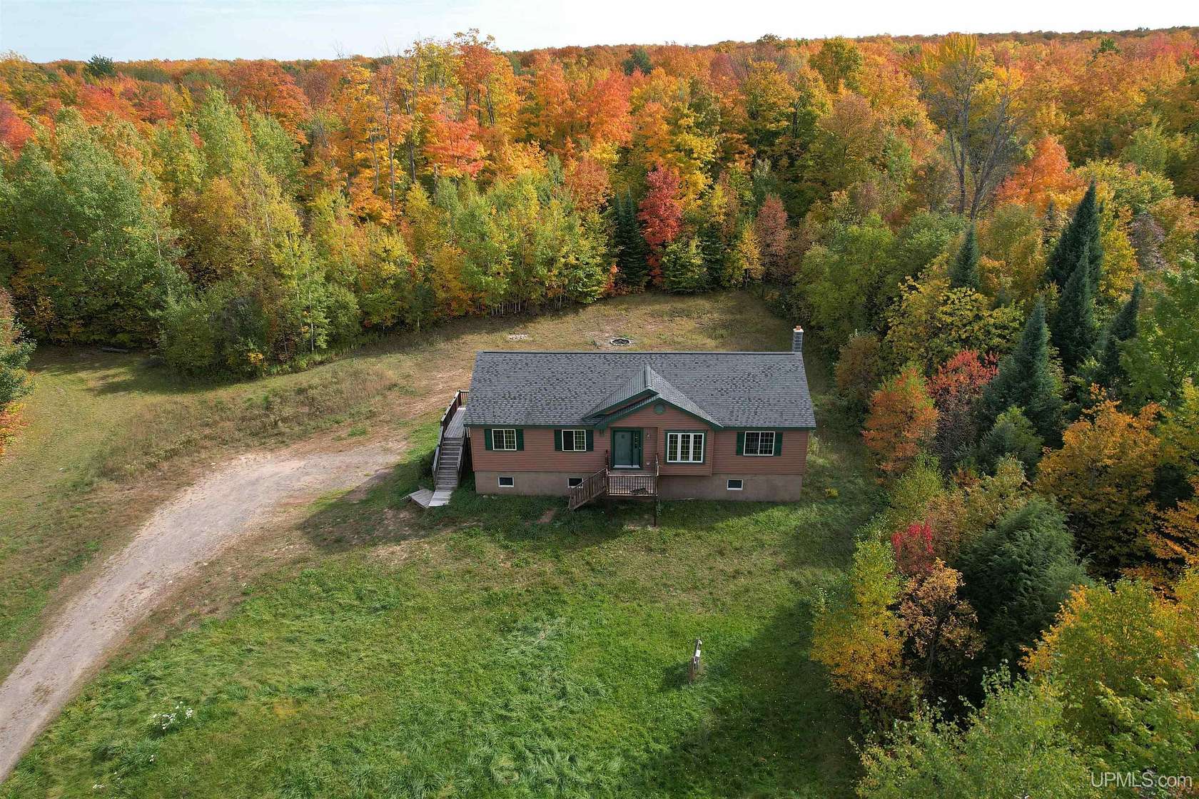 8.8 Acres of Land with Home for Sale in Skandia, Michigan
