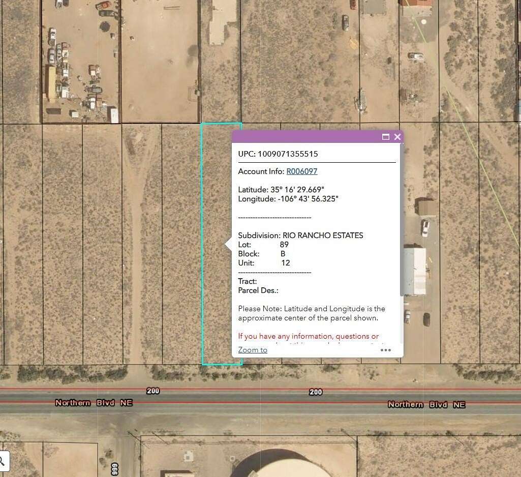 0.34 Acres of Residential Land for Sale in Rio Rancho, New Mexico