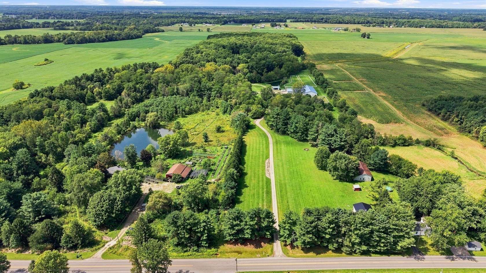 19.5 Acres of Land with Home for Sale in Sunbury, Ohio