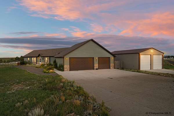 5 Acres of Land with Home for Sale in Cheyenne, Wyoming