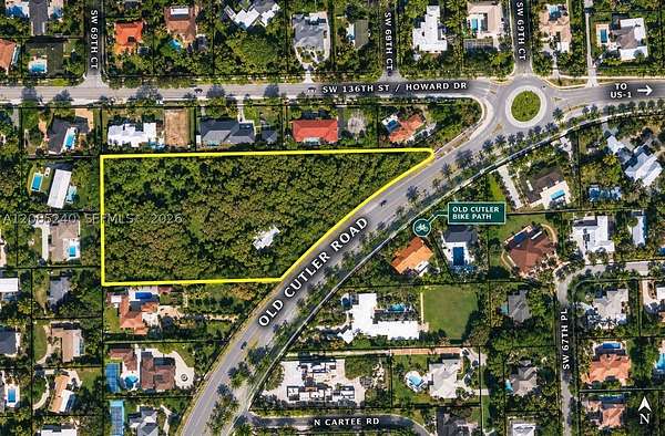 5.2 Acres of Residential Land for Sale in Palmetto Bay, Florida