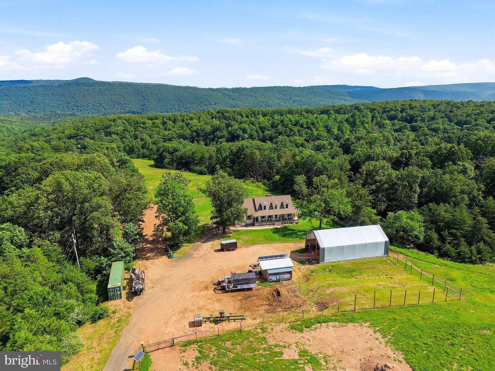 208 Acres of Land with Home for Sale in Paw Paw, West Virginia