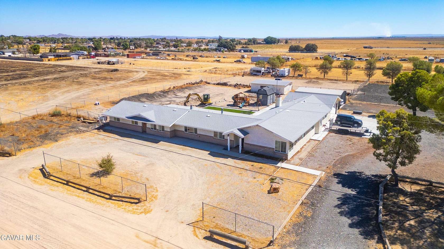 2.5 Acres of Land with Home for Sale in Lancaster, California