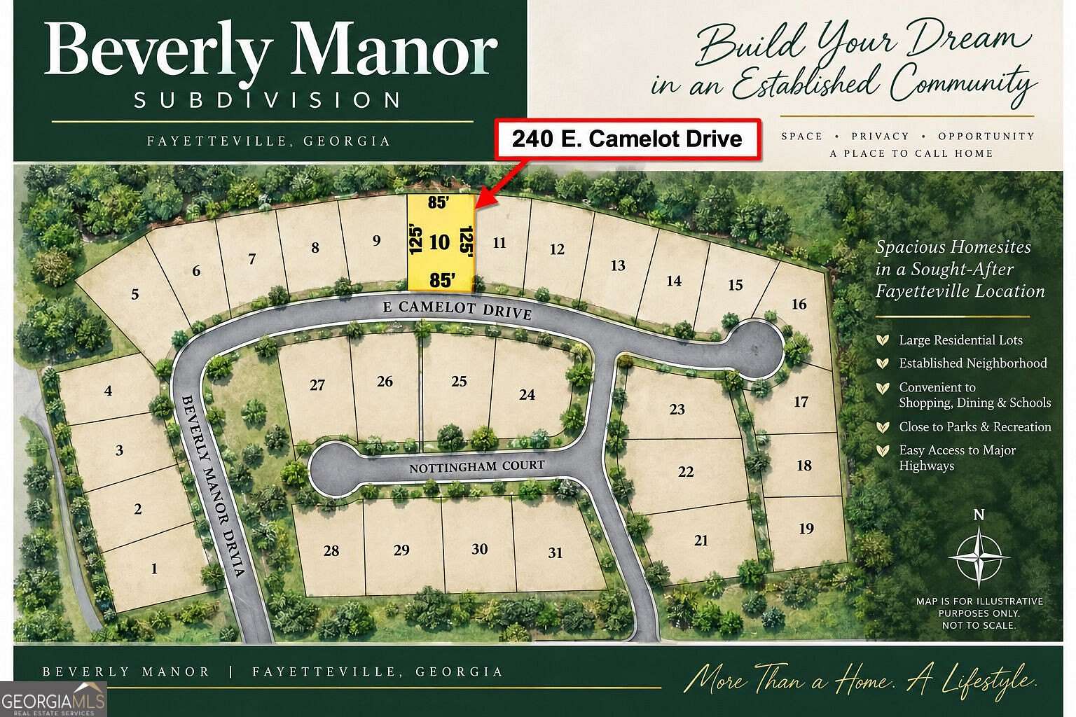 2.26 Acres of Residential Land for Sale in Fayetteville, Georgia
