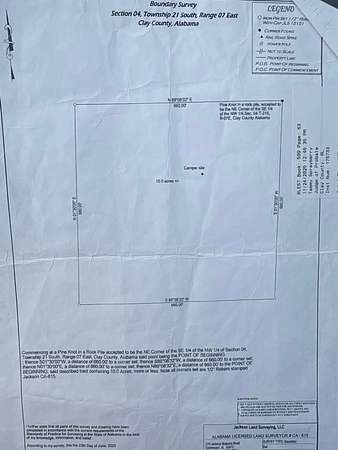 17 Acres of Recreational & Residential Land for Sale in Ashland, Alabama