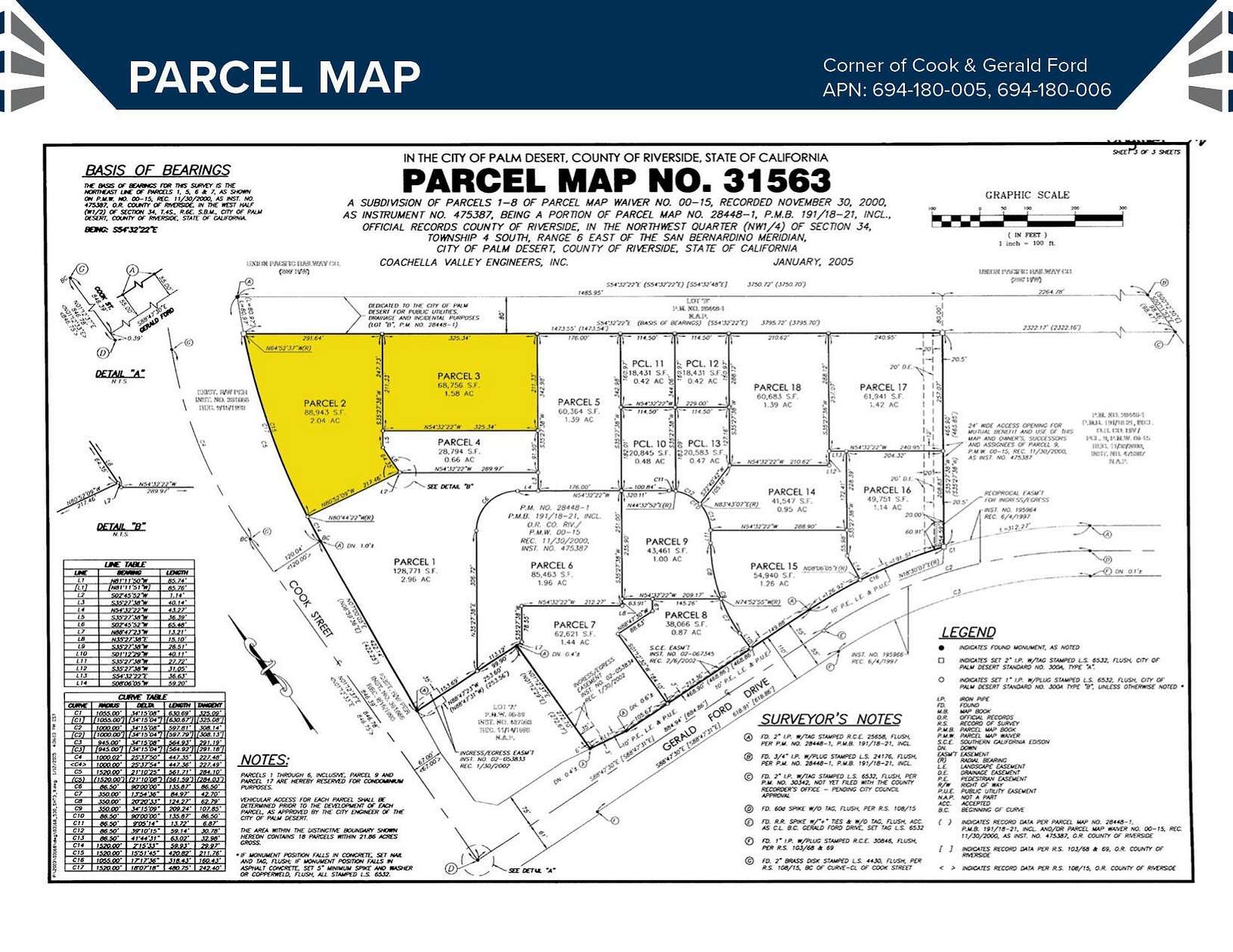 3.62 Acres of Mixed-Use Land for Sale in Palm Desert, California