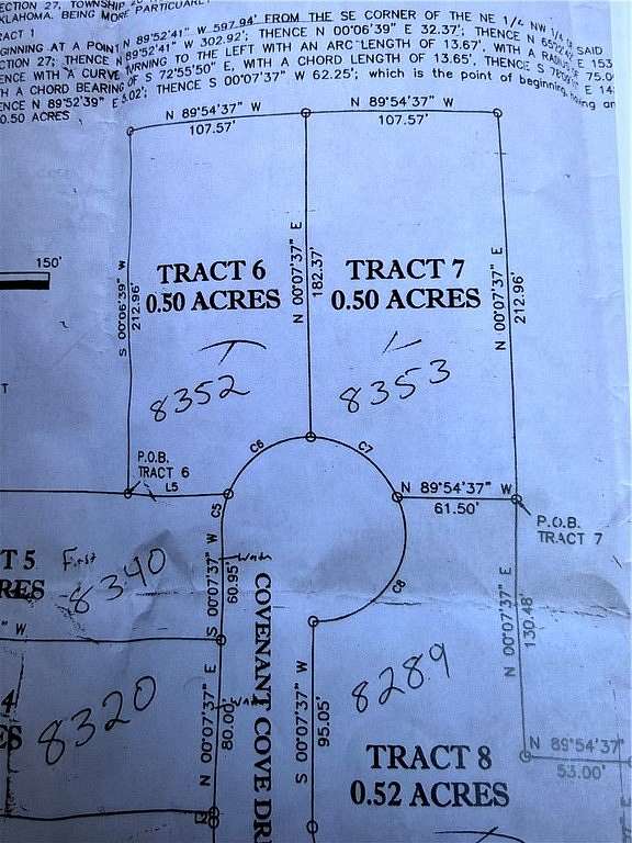 0.5 Acres of Residential Land for Sale in Colcord, Oklahoma