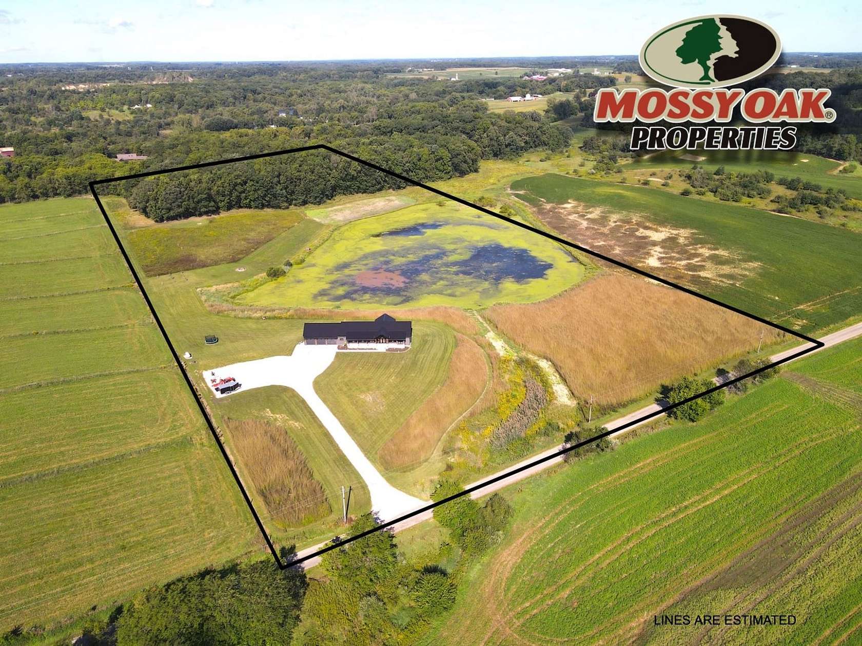 20 Acres of Recreational Land with Home for Sale in Silver Lake, Indiana