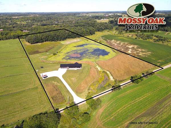 20 Acres of Recreational Land with Home for Sale in Silver Lake, Indiana