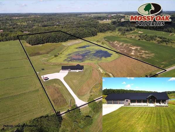 20 Acres of Recreational Land with Home for Sale in Silver Lake, Indiana