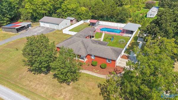 3.8 Acres of Land with Home for Sale in Danville, Alabama