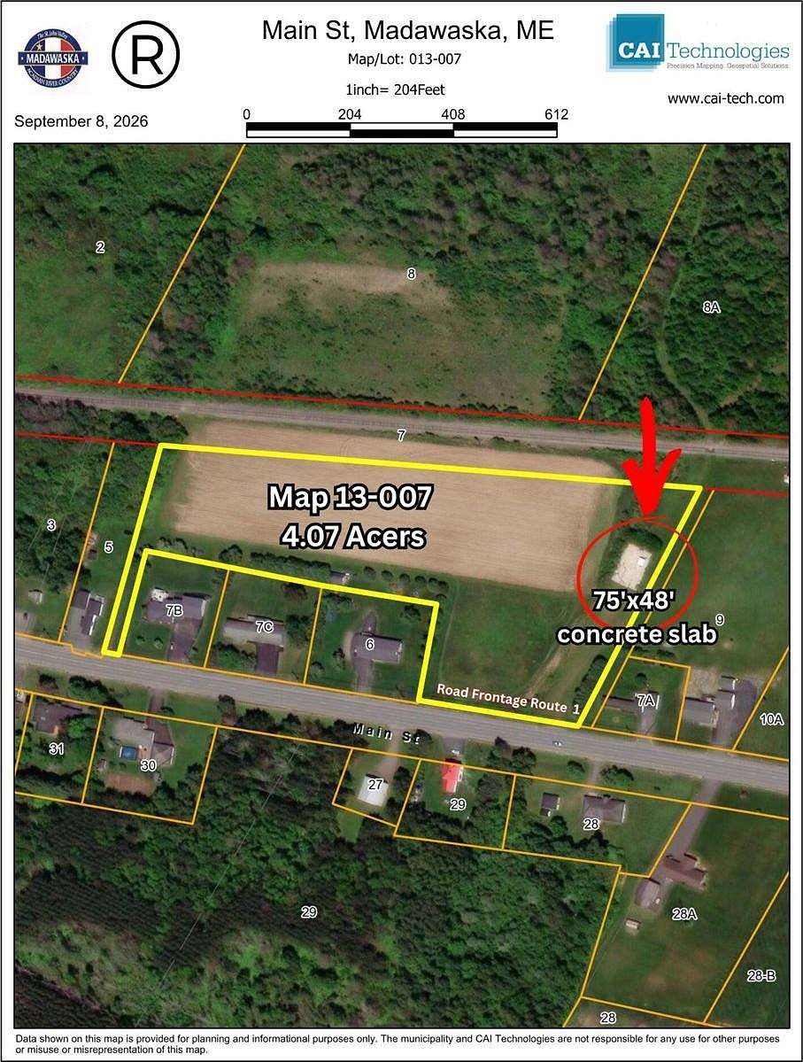 4 Acres of Residential Land for Sale in Madawaska, Maine