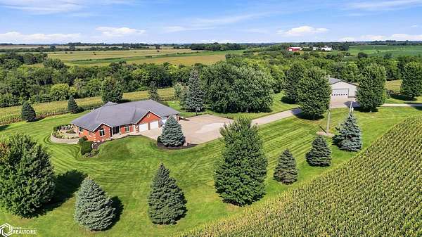 77 Acres of Land with Home for Sale in Ionia, Iowa