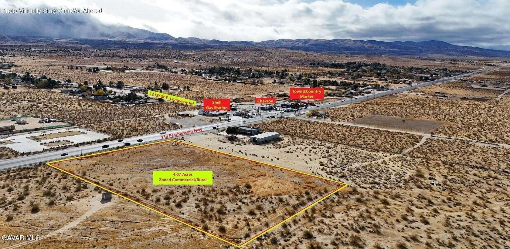 4.33 Acres of Commercial Land for Sale in Pearblossom, California