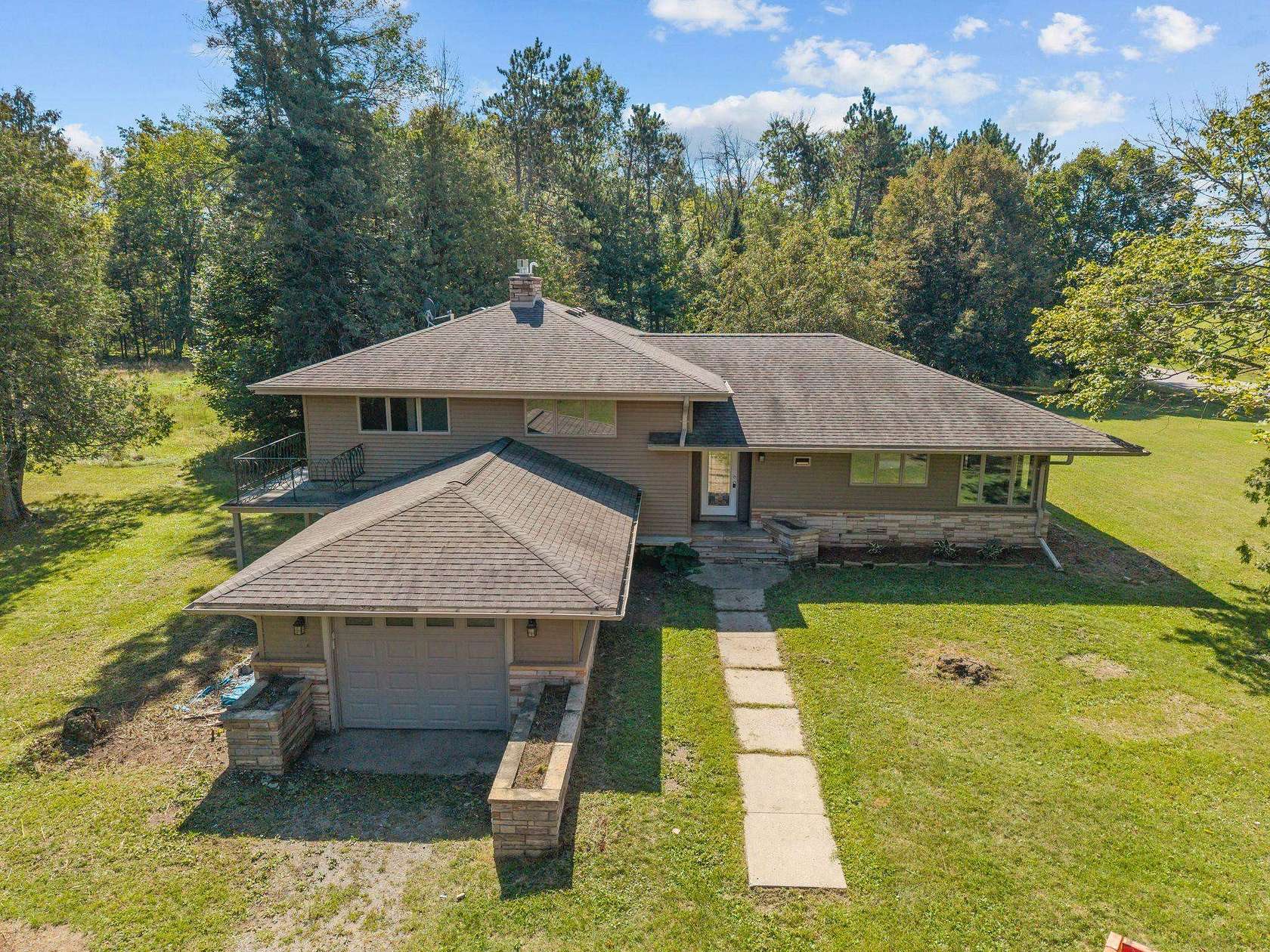 20 Acres of Recreational Land with Home for Sale in Iola, Wisconsin