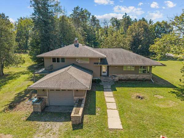 20 Acres of Recreational Land with Home for Sale in Iola, Wisconsin