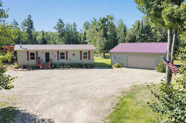 37.8 Acres of Recreational Land with Home for Sale in Lakewood, Wisconsin