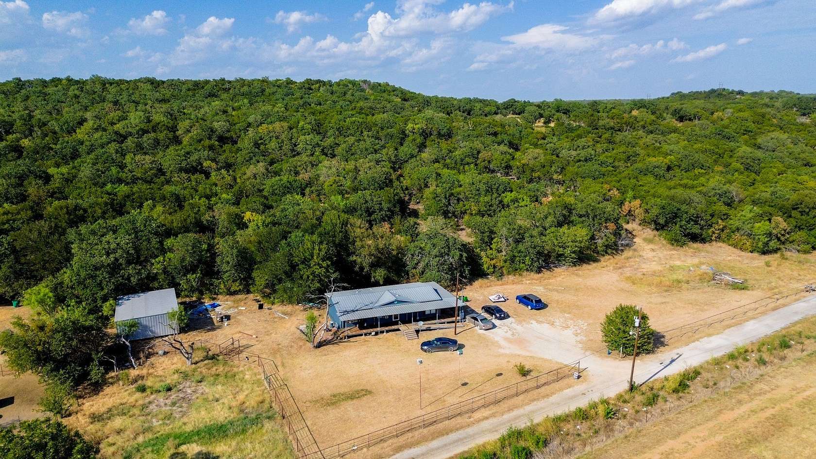 13.4 Acres of Land with Home for Sale in Mineral Wells, Texas