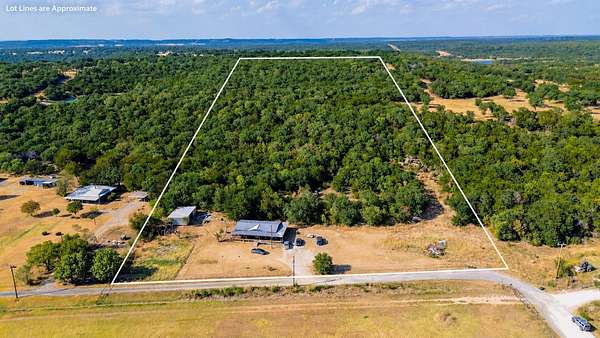 13.4 Acres of Land with Home for Sale in Mineral Wells, Texas