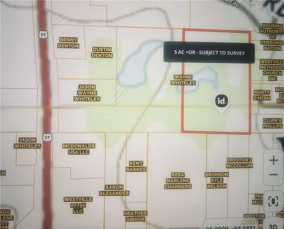 5 Acres of Land for Sale in Westville, Oklahoma