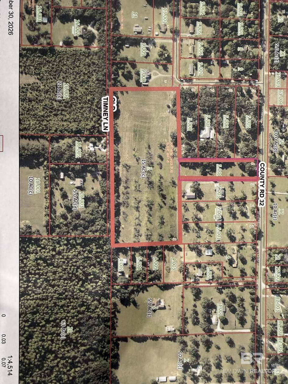 15 Acres of Land for Sale in Fairhope, Alabama