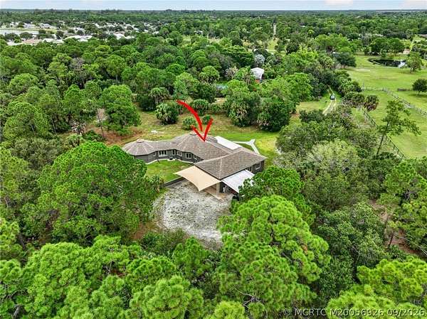 5 Acres of Land with Home for Sale in Stuart, Florida