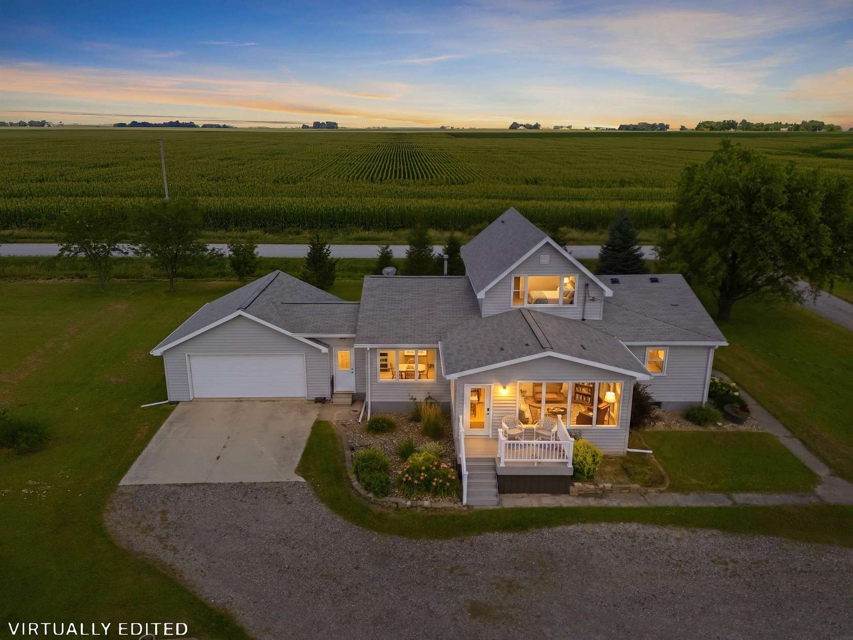 9.5 Acres of Land with Home for Sale in Dunkerton, Iowa