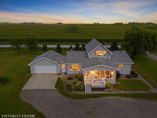 9.5 Acres of Land with Home for Sale in Dunkerton, Iowa