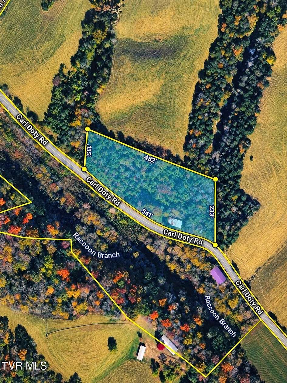 8.13 Acres of Land with Home for Auction in Afton, Tennessee