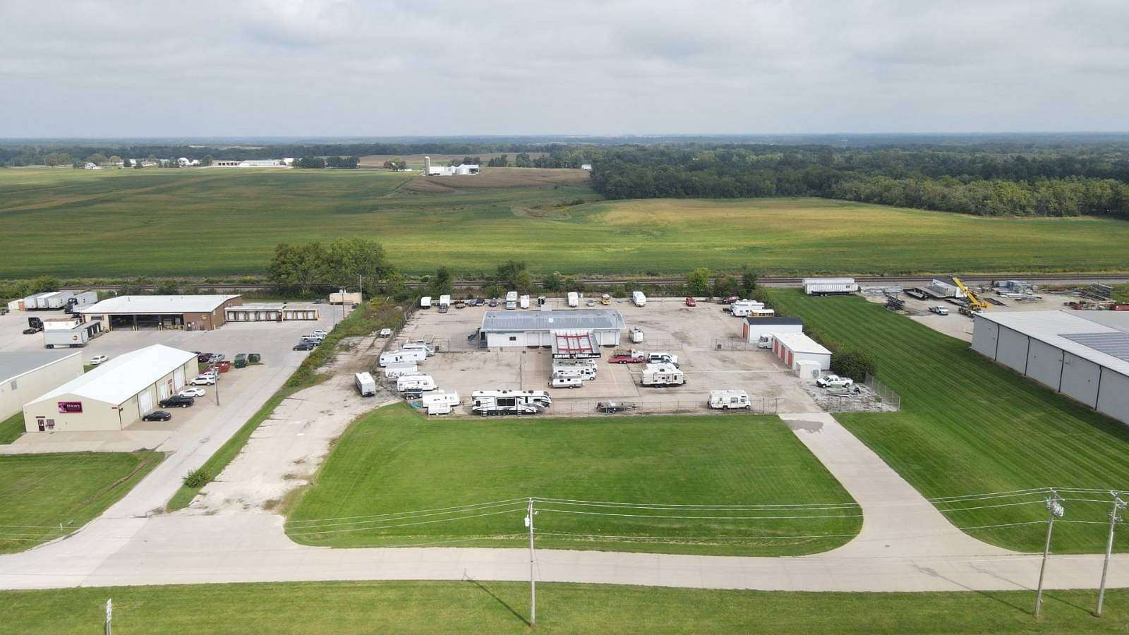 4 Acres of Improved Commercial Land for Auction in West Burlington, Iowa