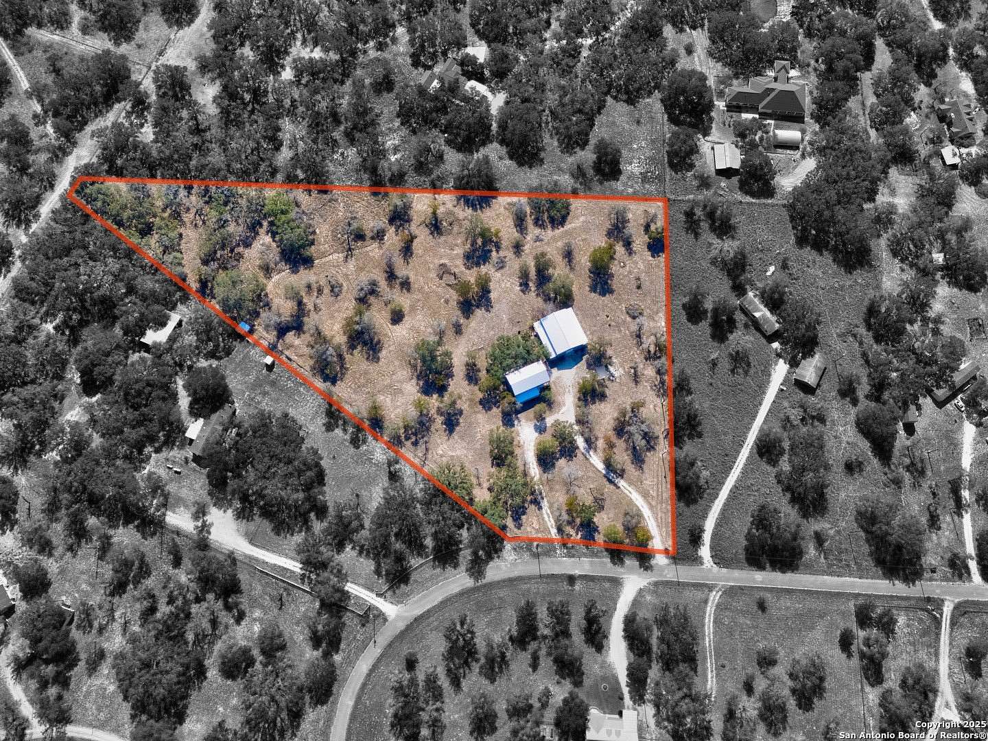 7 Acres of Land with Home for Sale in Natalia, Texas