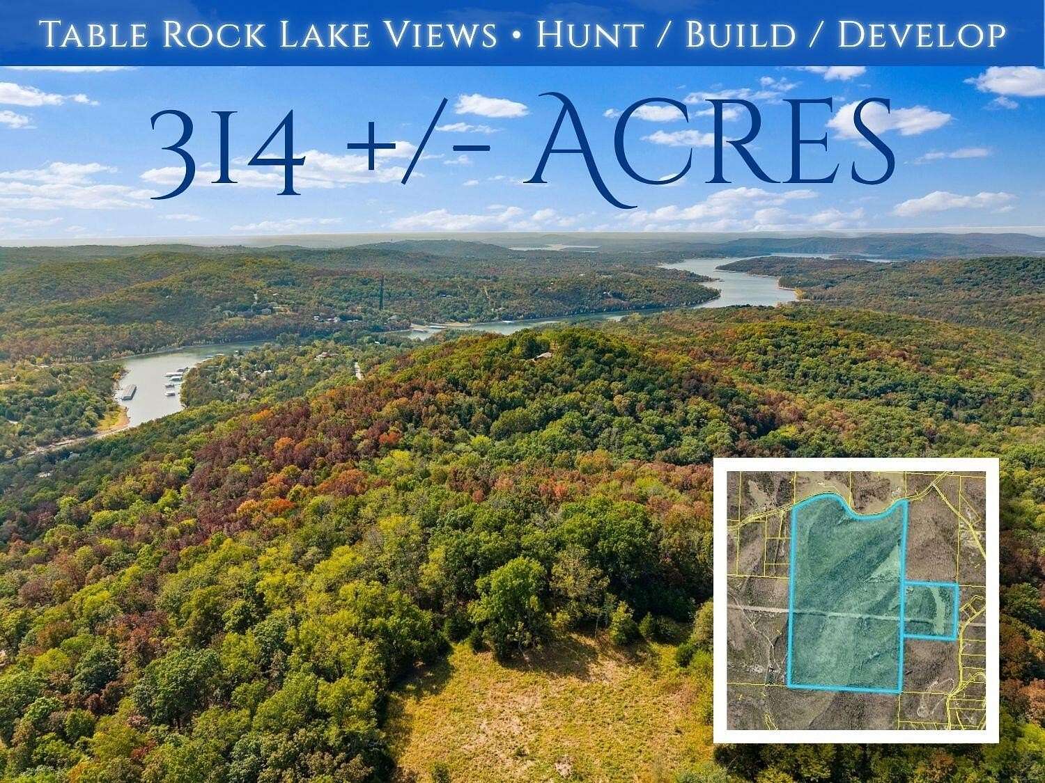 314 Acres of Recreational Land for Sale in Galena, Missouri